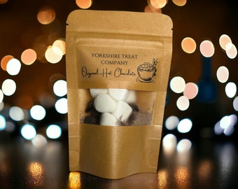 Hot Chocolate Party Favors, Perfect Individual Pouches for Weddings, Parties or Corporate Events | 2 Flavor Choices | Unique Gift for Client