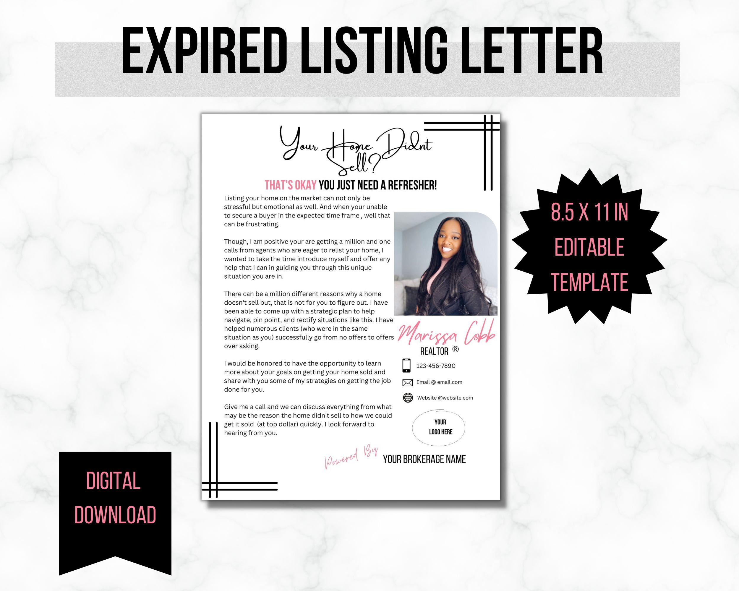 Expired Listing Letter Expired Listing Real Estate - Etsy