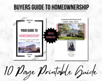 Buyers guide, Real estate marketing, Realtor Buyer Guide, Home buying guide, Home Buying process, Real Estate Letter, Real Estate Buyer temp