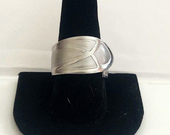 Silver Design Spoon Ring