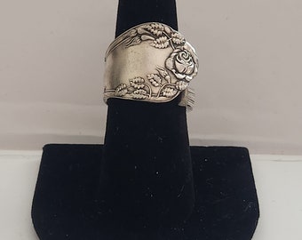 1906 Salad Fork Spoon Ring aka "Rosemary 2.5"