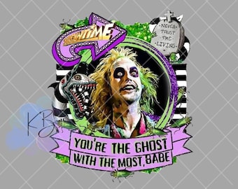 Beetlejuice, Movie, PNG, Digital Download, Sublimation,Ghost, With the Most, Halloween