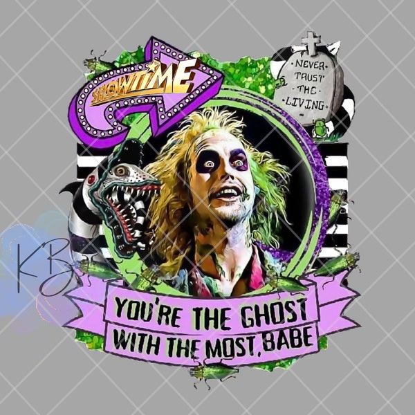 Beetlejuice, Movie, PNG, Digital Download, Sublimation,Ghost, With the Most, Halloween