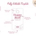 Pink Printable Box Label Fully Editable Canva Free 3 Colours Customised ...
