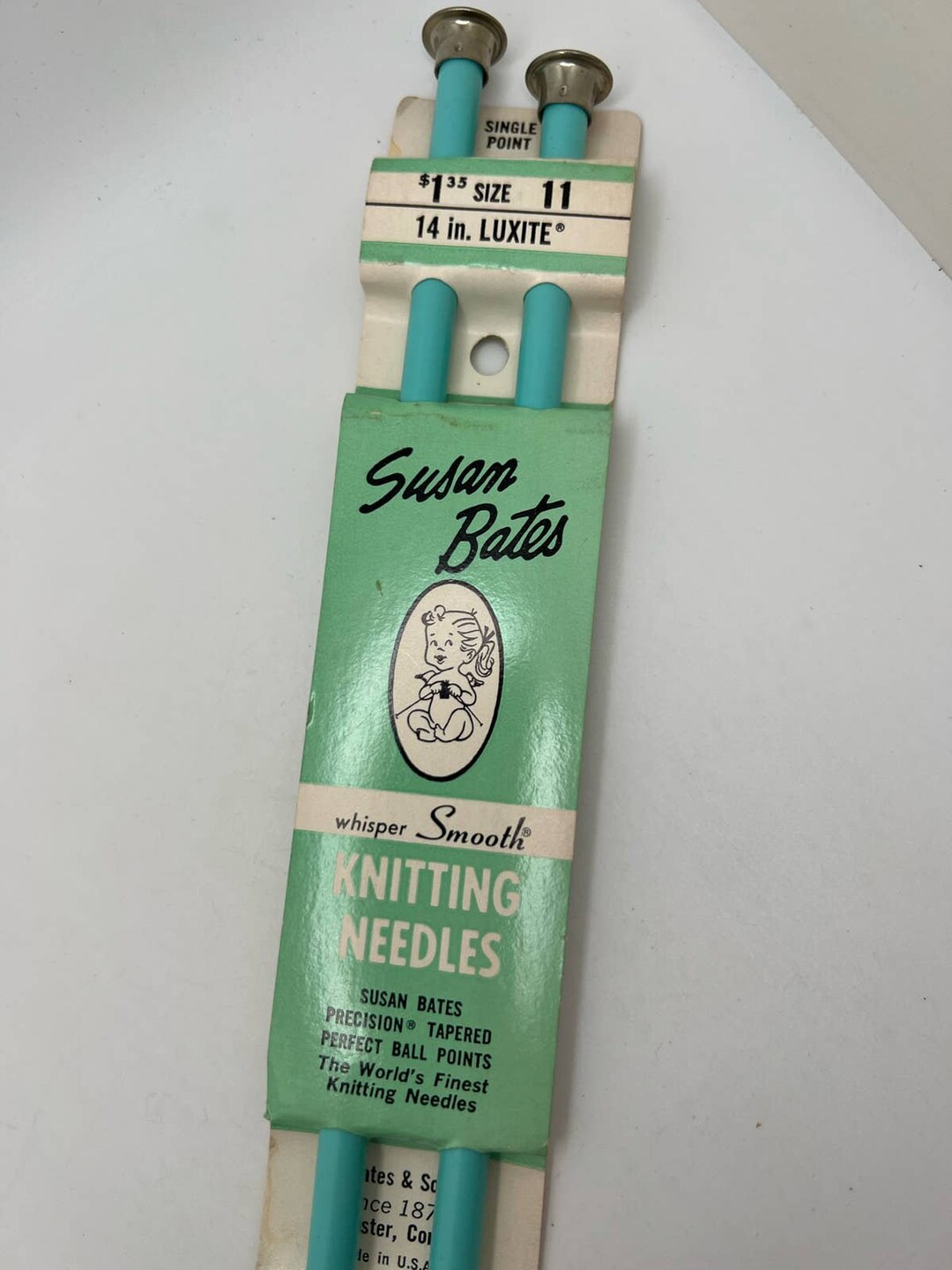 Vintage New Old Stock Susan Bates Size 11 Knitting Needles Etsy