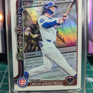 2025 Topps Pete Crow-Armstark benutzerdefinierte Baseballkarte Kunst/Magie The Gathering Hybrid Cubs