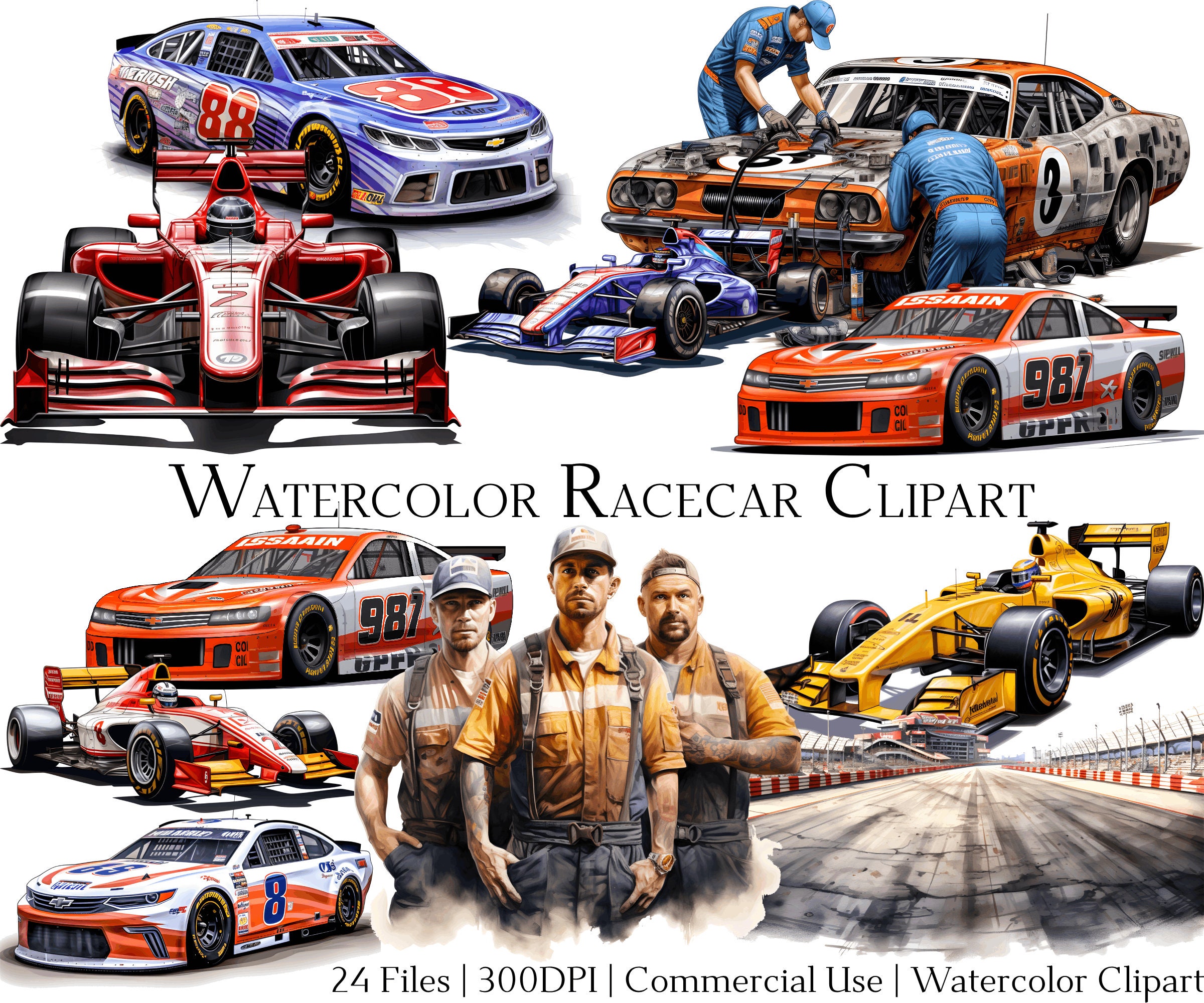 Nascar Race Car Clipart