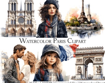 Watercolor Construction Clipart Set of 20 Files With (Instant Download ...