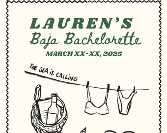 Custom Bachelorette or Bachelor Itinerary
