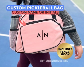 Custom Pickleball Bag With Fence Hook Personalized Pickleball Pickleball Bag Gift for Her Unique Custom Pickleball Shoe Bag Gift for Coach