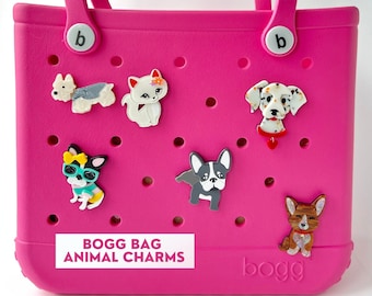 Beach Bag Accessories Dog Lover Charm Cute Beach Bag Charm Animal Accessory Bag Charm Nurse Accessories Bag Charm Mom Bag Accessory Teacher
