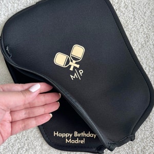 Custom Pickleball Personalized Pickleball Paddle Cover Racquet Pickleball Bag Pickleball Paddle Holder Ball Pickleball Gift for Men Cover