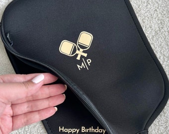 Custom Pickleball Personalized Pickleball Paddle Cover Racquet Pickleball Bag Pickleball Paddle Holder Ball Pickleball Gift for Men Cover
