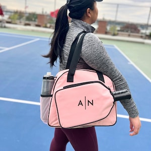 Custom Pickleball Bag Personalized Pickleball Paddle Case Pickleball Decal Name Bag Cover Pickleball Tote Bag Paddle Monogram Bag for Women
