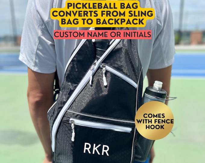 Custom Pickleball Bag With Fence Hook Pickleball Bag for Multiple Paddles Pickleball Bag With Paddle Protection Ergonomic Pickleball Bag
