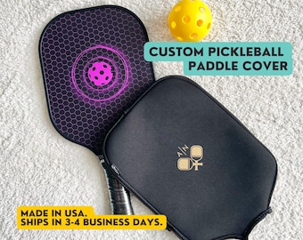 Custom Pickleball Personalized Pickleball Paddle Cover Racquet Pickleball Bag Pickleball Paddle Holder Ball Pickleball Gift for Men Cover