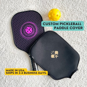 Pickleball personnalisé Pickleball Paddle Cover Raquette Pickleball Bag Pickleball Paddle Holder Ball Pickleball Gift for Men Cover