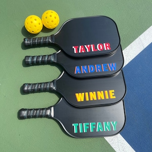 Custom Designed Pickleball Paddle With Name Personalized Pickleball Paddle for Beginner Lightweight Custom Pickleball Paddle for Tournament 2 Sided Paddle