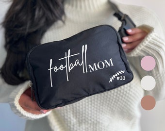 Custom Football Mom Bag Belt Football Mom Era Bag Fanny Football Fanny Pack Football Game Bag Waist Pouch Football Themed Belt Bag Sporty