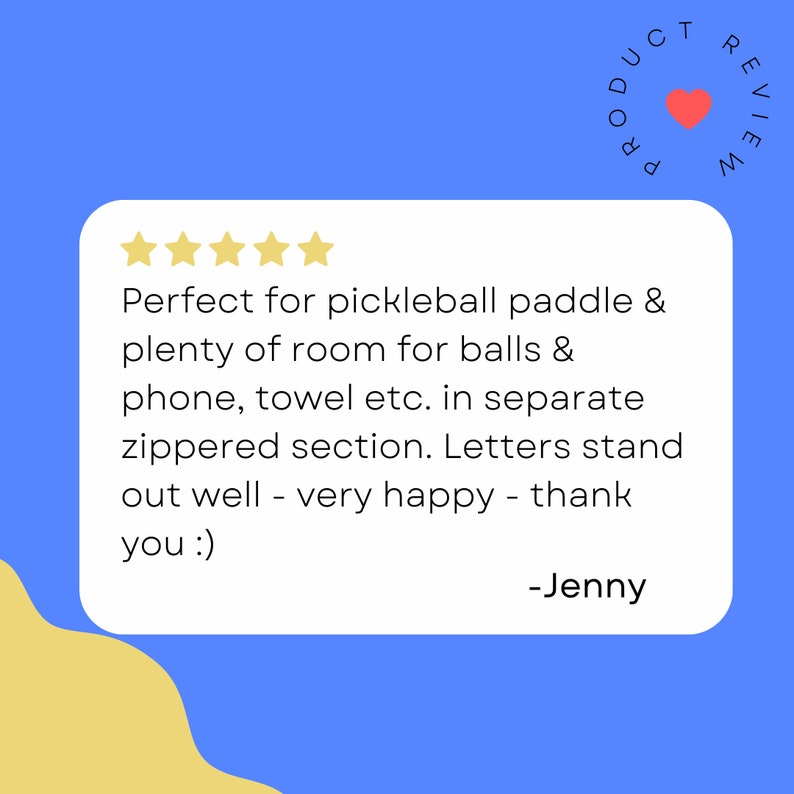 Pickleball Paddle Case Monogram Paddle Decal Pickleball Name Personalized