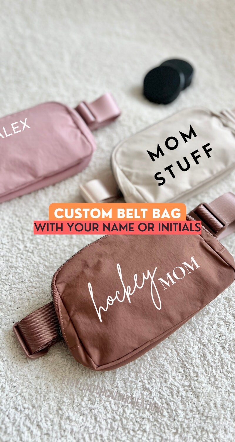 Custom Football Mom Belt Bag | Game Day Fanny Pack | Football Themed Waist Pouch | Sporty Football Mom Era Bag
