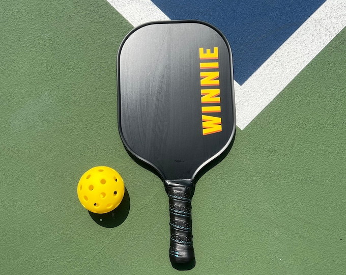 Custom Pickleball Paddle Gift Basket Pickleball Personalized Grandma Gift Grandpa Pickleball Raquet Pickle-ball Retirement Gift Ball Paddle