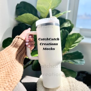 40oz Tumbler Mockup Thirst Quencher Sticker Tumbler With Handle Mockup Image 40 oz Tumbler Cup Mockup Full Wrap 40oz Tumbler for Canva