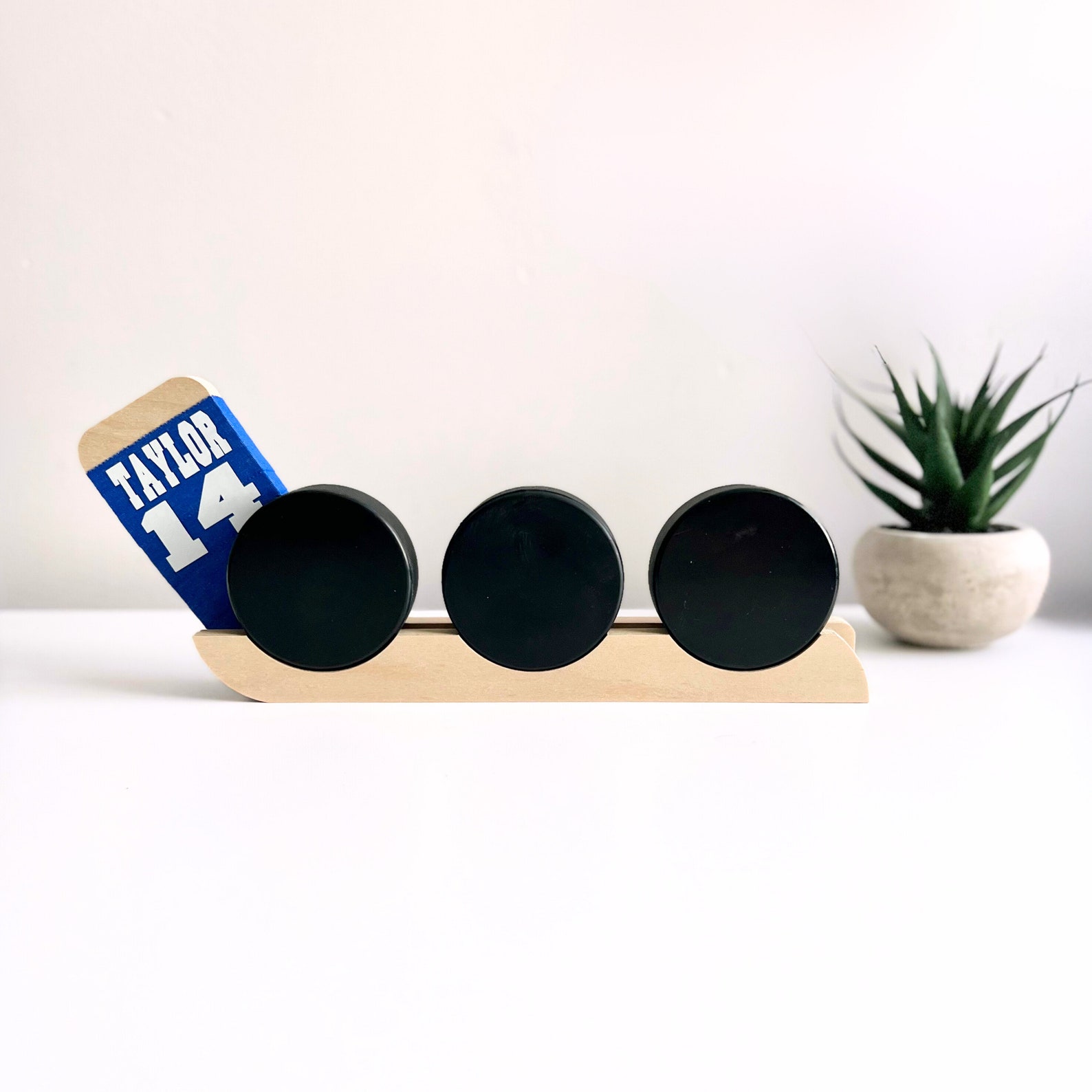 Puck Rack Custom Hockey Puck Display Case Hockey Puck Holder Display Shelf Hockey ...