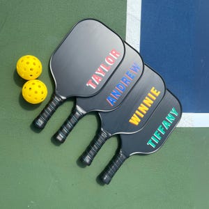 Custom Pickleball Paddle With Name Personalized Pickleball Paddle for Beginner Handcrafted Custom Pickleball Paddles for Birthday Gift Ideas