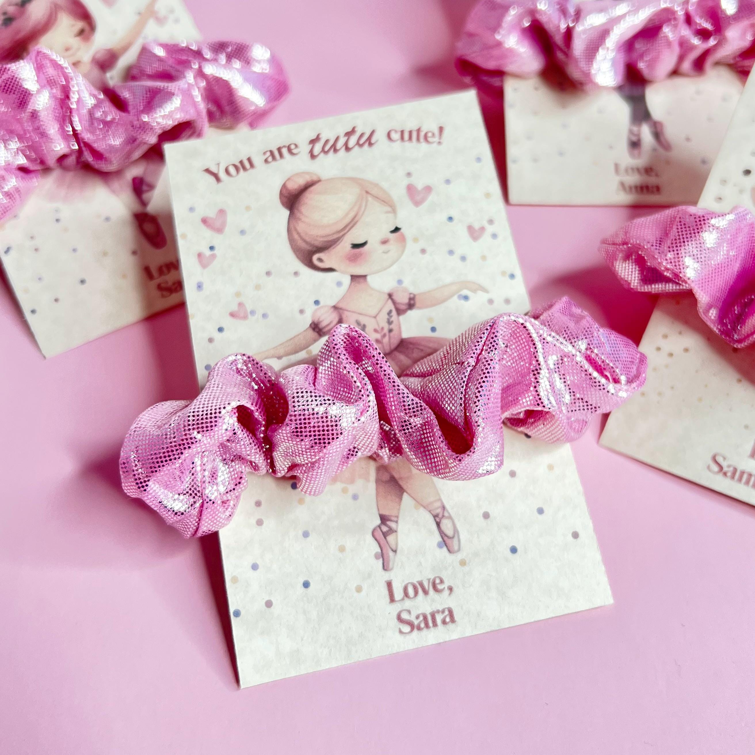 Ballet Party Favors Scrunchies Kids Valentine's Gifts Hair Ties