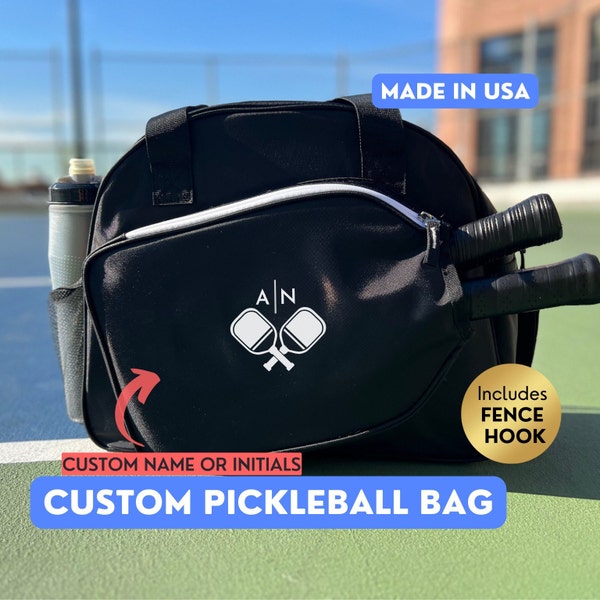 Custom Pickleball Bag Personalized Pickleball Decal Name Bag Paddle Case Pickleball Cover Pickleball Tote Pickleball Bag Tag Monogram Bag