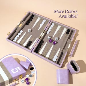 Benutzerdefinierte Backgammon Set Reisebrettspiele Personalisierte Geschenk Liebhaber Backgammon Spielabend Familien Brettspiele für Kinder Reiseaktivitäten