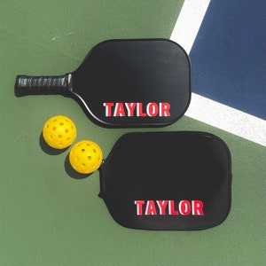 Custom Pickleball Paddle Cover Gift Personalized Pickleball Paddle Case Gift Sets Pickleball Unique Gift Idea Pickleball Paddle for Her