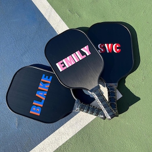 Custom Designed Pickleball Paddle With Name Personalized Pickleball Paddle for Beginner Lightweight Custom Pickleball Paddle for Tournament