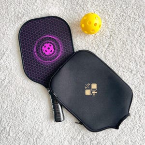 Custom Pickleball Personalized Pickleball Paddle Cover Racquet Pickleball Bag Pickleball Paddle Holder Ball Pickleball Gift for Men Cover