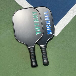 Custom Designed Pickleball Paddle With Name Personalized Pickleball Paddle for Beginner Lightweight Custom Pickleball Paddle for Tournament Set of 2 Paddles