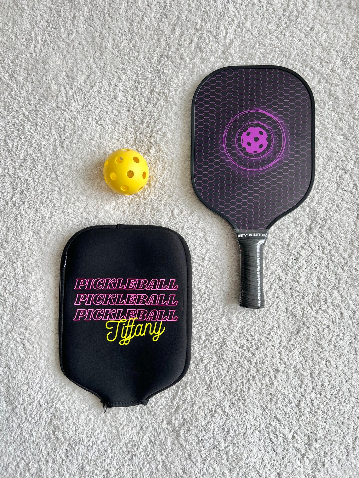 Custom Pickleball Paddle Cover Personalized Pickleball Case Etsy