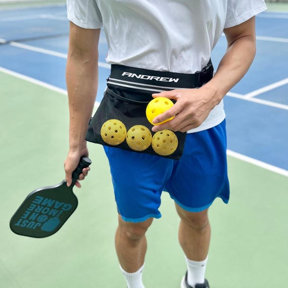 Custom Pickleball Bag Ball Pickleball Decal Name Bag Pickleball Sticker Sport Bag Belt Ball Pouch Pickle Ball Bag Pickleball Phone Holder