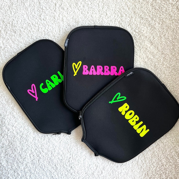 Custom Pickleball Case Personalized Pickleball Paddle Cover Pickleball Bag Pickleball Paddle Holder Ball Pickleball Gift for Women Cover