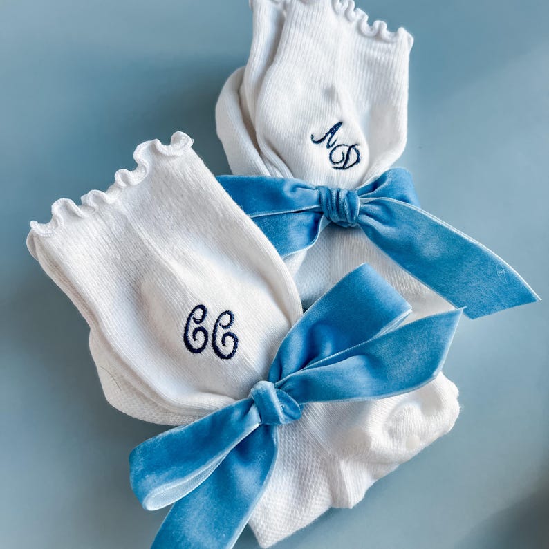Embroidered Pilates Sock Grip Barre Gift Bag Pilates Girl Grippy Sock Grip Yoga Personalized Pilates Sock Bag Bachelorette Pilates Princess 2 Pairs of Socks