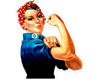 Empowered Rosie Sticker - Women's Empowerment Symbol