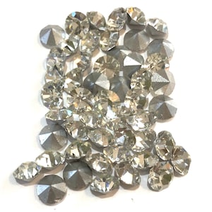 Vintage Swarovski Rhinestones: Crystal Silver Foiled Pointed Back (Lot of 50)