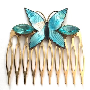 hair comb wedding, bride hair comb, Decorative hair comb, vintage butterfly, bridal hair comb, hair comb gold, hair comb