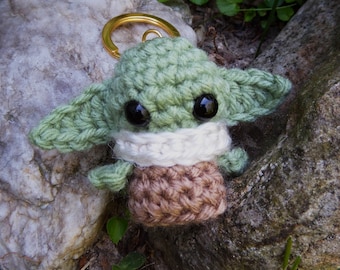 Baby Yoda/Grogu Keychain (Crochet)