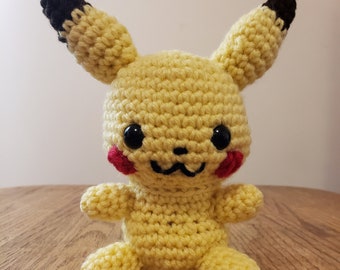 Pikachu Plush (Crocheted) *CUSTOM ORDER* see description