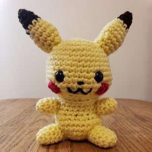 Pikachu Plush (Crocheted) *CUSTOM ORDER* see description