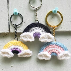 Pride Rainbow Keychains (Crochet, LGBTQIA+)