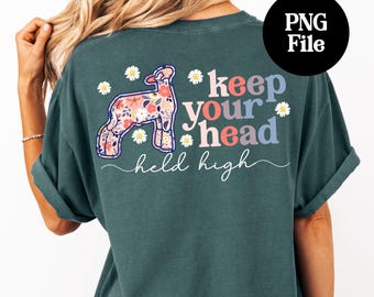 Head Held High Lamb PNG: County Fair Sheep Digital Graphic, Southdown Sublimation Instant Download