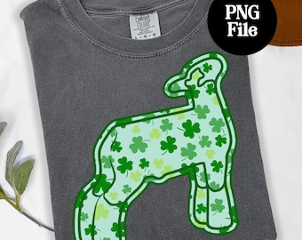 St Patricks Day Lamb PNG: County Fair Sheep Digital Graphic, Southdown Sublimation Instant Download