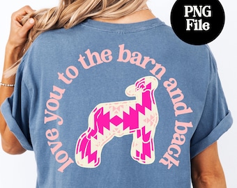 Valentines Day Aztec Lamb PNG: County Fair Sheep Digital Graphic, Southdown Sublimation Instant Download